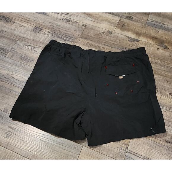 Vintage IZOD PFX Black & Red Nylon Swim Surf Trunks Shorts Mens XL. 2107 - Picture 2 of 7